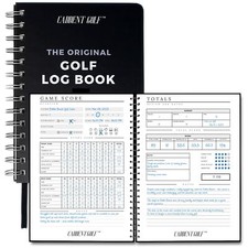 Log Book - Wire-Bound Golf Notebook and Golf Scorecard Book - Golf Journal  ...