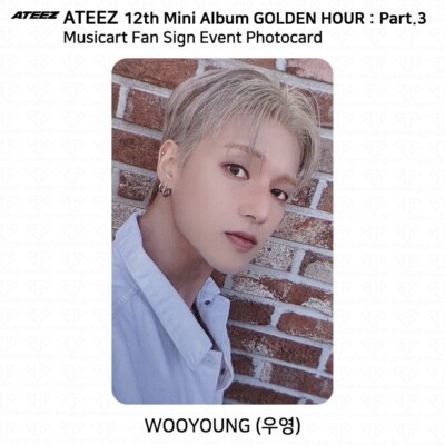 ATEEZ The 12th Mini Golden Hour Part.3 Musicart Fan sign Photocard