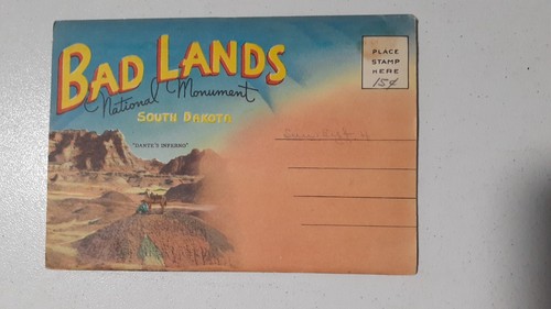 South Dakota Souvenir postcard folder lot of 7 - Picture 16 of 21