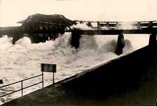 LD344 1922 Foto Original ALIVIADEROS DEL CANAL DE PANAMÁ PASAN MÁS AGUA QUE LAS CATARATAS DEL NIAGARA