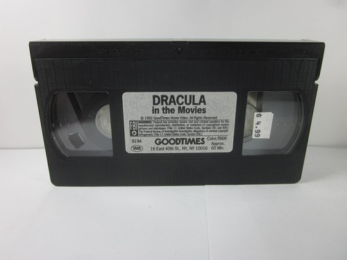 DRACULA IN THE MOVIES VAMPIRE CINEMA DOCUMENTARY GOODTIMES VHS - Imagen 8 de 8