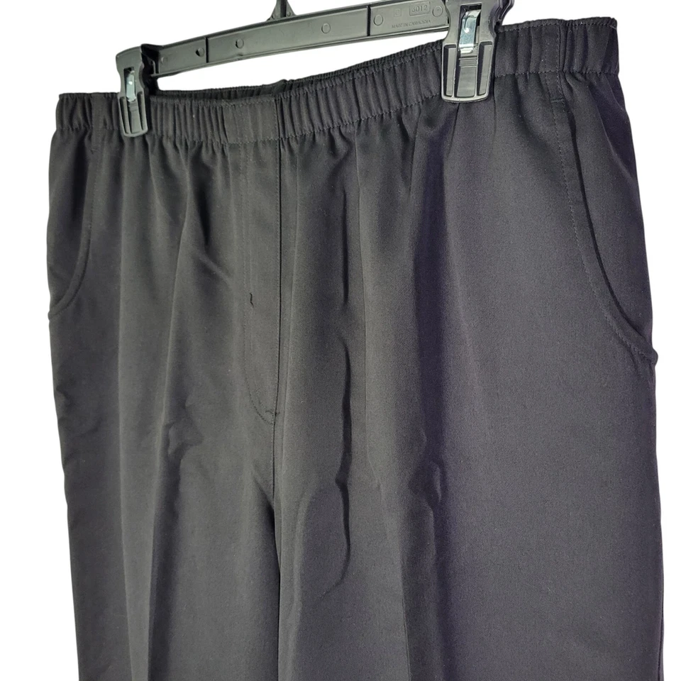 Брюки без застежек женские Falls Creek размер 14 черные однотонные эластичные на талии - Изображение 3 из 4