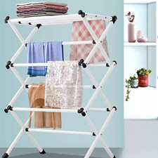 Heavy Duty Laundry Drying Rack Air Drying Rack Clothing Airer for Indoor Outdoor