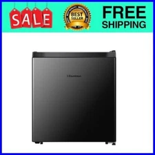Hisense 1.6 Cu ft Single Door Mini Fridge, 1 Year Warranty, WMS017M6XBE New