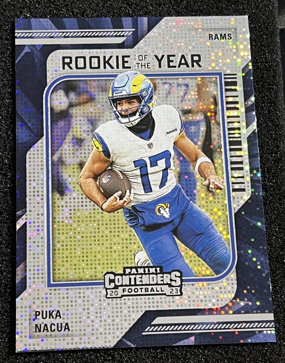 2023 Panini Contenders Puka Nacua Rookie of the Year #19 Los Angels Rams Star WR