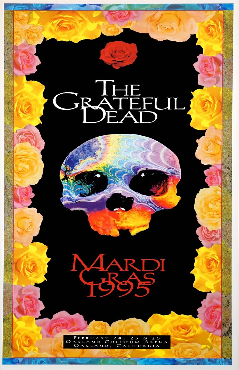 額装品/グレイトフルデッド Mardi Gras 1995/アートポスター Grateful Dead - Mardi Gras - 1995 - Band - Items - Bahr Gallery