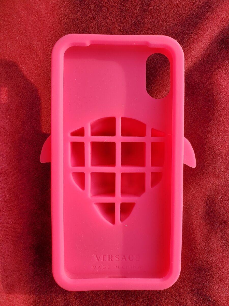 Versace iconic medusa iphone X 10 silicone soft pink phone Versace iconic medusa iphone X 10 silicone soft pink phone