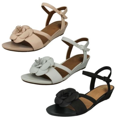 Damen Clarks Smart Keilabsatz Sandale Label - Parram Stella Damen Clarks Smart Keilabsatz Sandale Label - Parram Stella