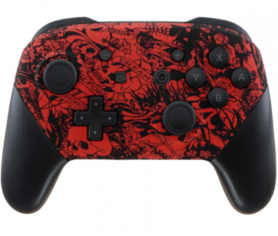 ''Crazy Skull'' Soft Touch Nintendo PRO Switch Custom Controller Unique Design