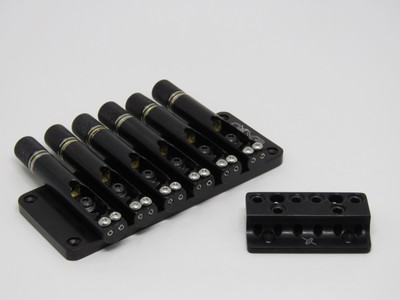 Headless bass bridge 6 strings with thrust bearings by Nova Guitar Parts