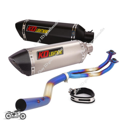 Exhaust System Front Link Pipe Slip On Muffler For SYM MAXSYM TL500 2019-2021
