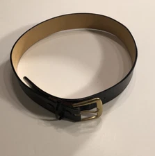 Dutyman Black Leather Belt Size 30 Removable Buckle