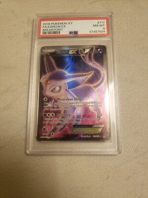 PSA 8 NM-MT Espeon Ex XY Breakpoint Full Art #117 2016 Pokemon | eBay