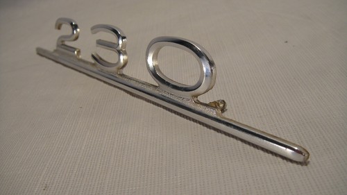 1967 MERCEDES BENZ 230 NUMBER TRUNK LOGO EMBLEM - GORGEOUS!!! - Picture 4 of 7