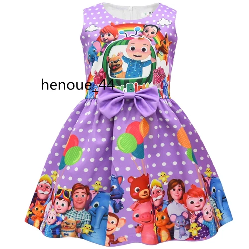 minnie stitch Cartoon Bowknot Dress Skirt Princess Party Birthday Fancy girl - Picture 10 of 69