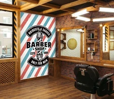 3D Satisfied G3471 Hair Cut Barber Shop Wallpaper Wall Murals Self-adhesive E