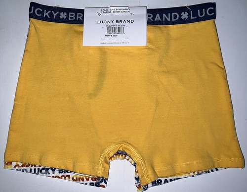 Lucky Brand Boy’s Boxer Briefs Size XL 2 Pc Set (16/18) Blue Yellow NWT - Picture 4 of 11