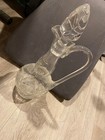 Crystal Cut and Etched Glass Decantur with topper Vintage — photo 3