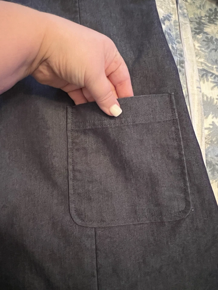 Vestido Isaac Mizrahi Denim Forrado 14 Foto 2 de 4