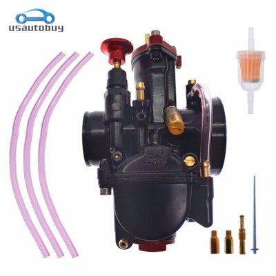 #ad #ad 30mm PWK30 4T Motorcycle Carburetor Power Jet Racing Scooter Pit Bike ATV Carb $36.99