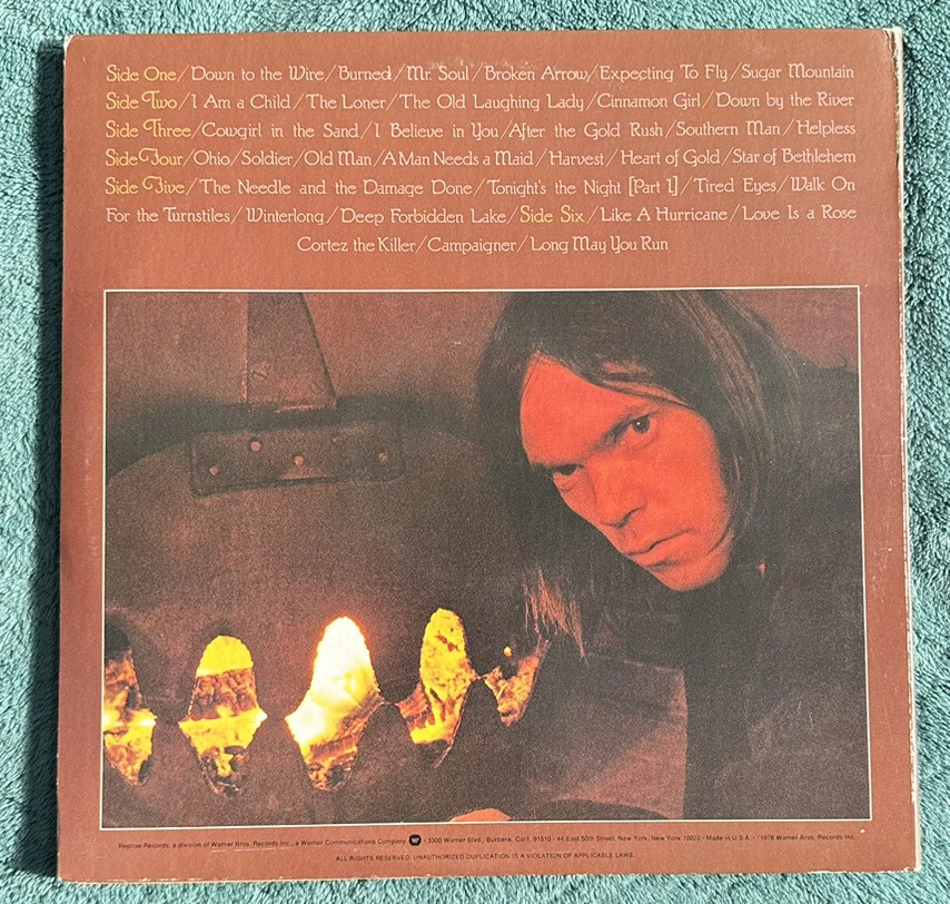 NEIL YOUNG DECADE 3 LP SET 3RS-2257 Mint 1976 Vinyl Records - Image 2 of 4