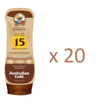Qty 20 8oz Australian Gold SPF 15 Sunscreen Lotion Kona Bronzer READ DESCRIPTION