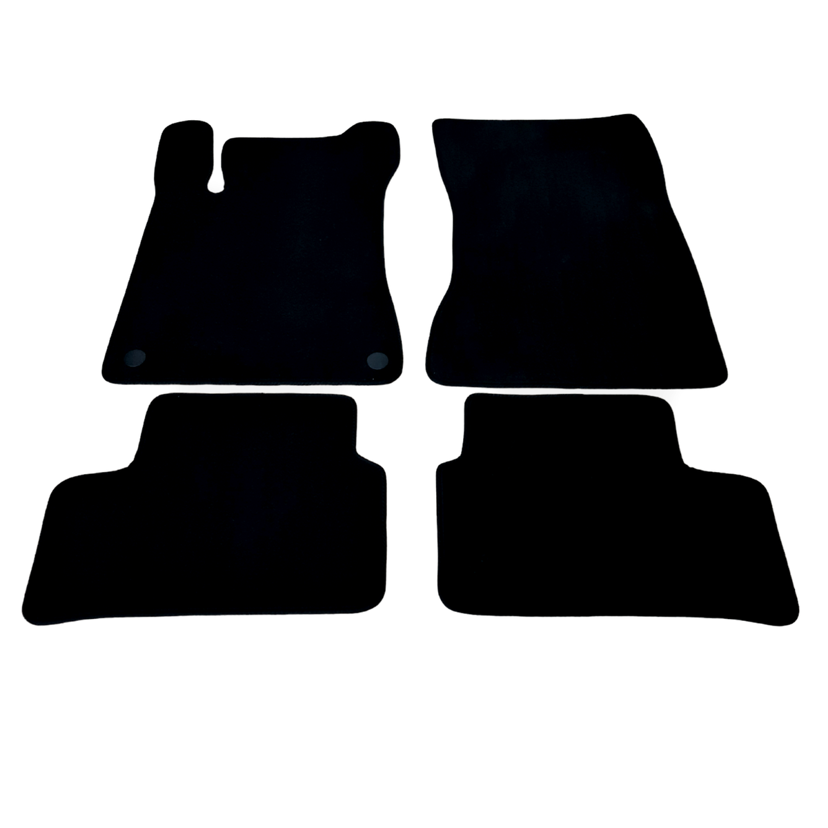 Carpeti Mats Velour Floor Mat Set – For Mercedes A-Class – Black Waterproof Carpet – 4-Piece