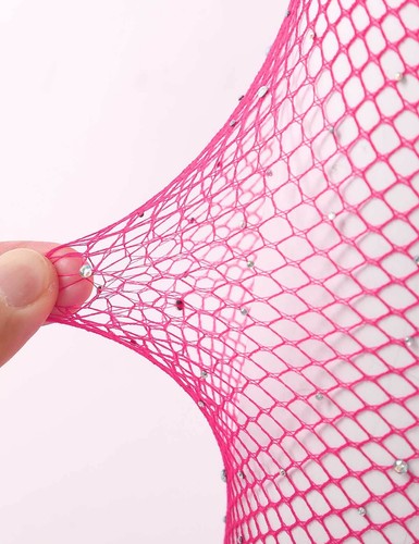Women Fishnet Mesh See Through Footless Stretchy Tights Pant Stockings - Picture 126 of 172