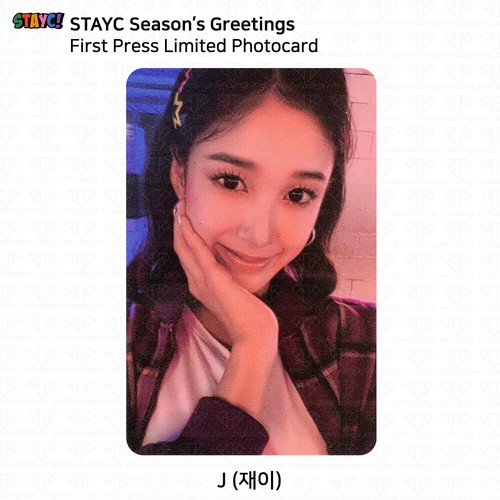 StayC 2023 photo de salutations de saison carte postale porte-clés ruban adhésif masque KPOP K-POP - Photo 10/67