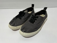 Toms Youth Gray Canvas Shoes Y2 Lace Up
