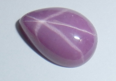 Opaque Star Ruby Pear 13x9 mm Cabochon 6 Rayed Lab-created Stone 1 piece Lot