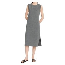 Theory Grey Muscle Midi Dress S Modal