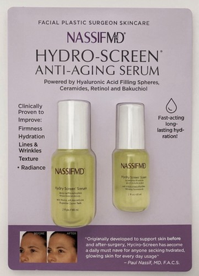 #ad NassifMD Hydro Screen Retinol amp; Hyaluronic Acid 2 Bottle 2 Oz And 1.0 Oz. $38.99