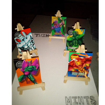 SkyBox Homer Cybernetic Strike Files 1996 Card Lot 4 Iron Man