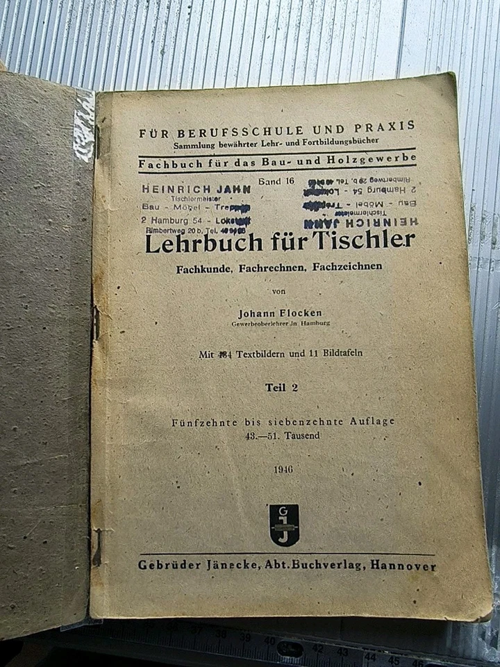 Lehrbuch für Tischler Flocken Band 1,2,3 - Bild 3 von 4