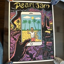 Pearl Jam Poster San Diego 2020 Gigaton Cancelled Tour Ward Sutton