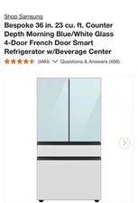 2x Morning Blue samsung bespoke panel for the 4 door french TOP panel.
