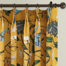 Drapenova 90 Inches Long Curtains 2 40"W x 90"L Pack of 2 , Mustardyellow