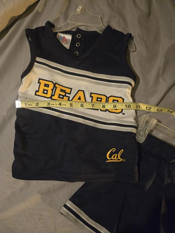 Disfraz/traje de animadora Bears/Cal, niño pequeño 2T Foto 3 de 4
