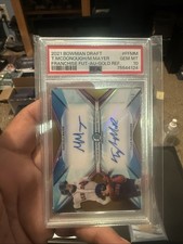 2021 Bowman Draft Chrome GOLD Marcelo Mayer Dual Auto /50 PSA 10 Boston Red Sox