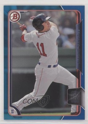 2015 Bowman Draft Blue 141/150 Michael Chavis #133 0q1p