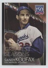 2019 Update 150 Years of Professional Baseball Black 73/299 Sandy Koufax HOF x5u