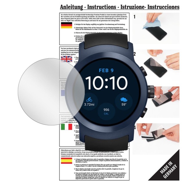 6X Schutzfolie FüR LG Watch Sport Folie Displayschutzfolie Klar Displayfolie-image