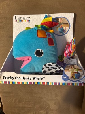 Lamaze Franky Hanky Whale Baby Sensory Toy Developmental Plush Baby Toy