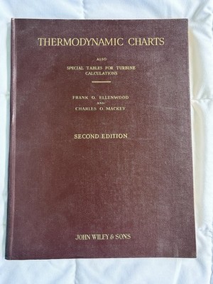 Thermodynamic Charts by Ellenwood & Mackey, John Wiley & Sons, Second Ed, 1967