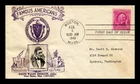 DR JIM STAMPS US COVER RALPH W EMERSON FAMOUS AMERICANS FDC CROSBY PHOTO