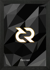 decred Framed Wall Art Poster Canvas Print Picture