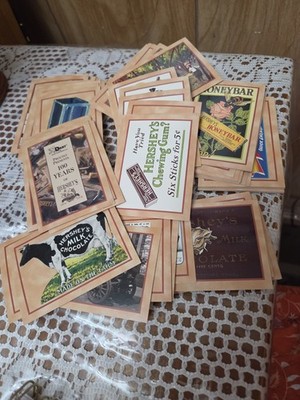 HERSHEYS CHOCOLATE 100 YEARS SET OF 95 NON SPORT TRADING CARDS  EXCELLENT SHAPE