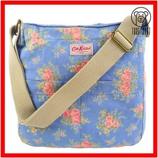 Cath Kidston Crossbody Bag Shoulder Tote Messenger Floral Cotton Canvas CS42