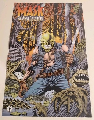DARK HORSE COMICS THE MASK SOUTHERN DISCOMFORT COMIC BOOK STORE POSTER 1996